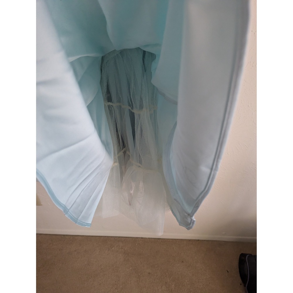 House of CB Imani dress size M Plus Cup Tall blue satin corset mini NWT - Picture 6 of 9